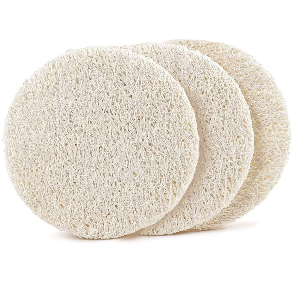Real Simple Natural Loofah Face Exfoliating Pads